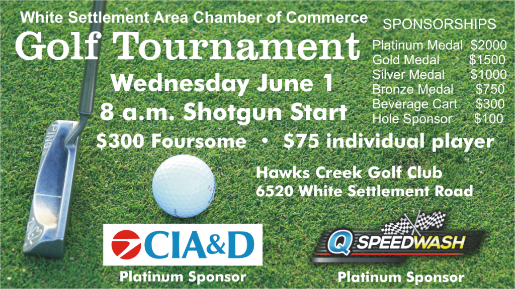 White Settlement Area Chamber of Commerce Golf Tournament - June 1, 2016
