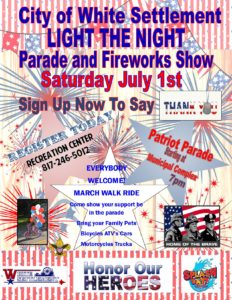 Light The Night Parade and Fireworks Show July 1,2017